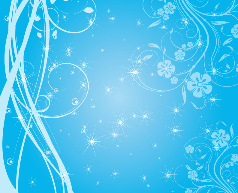 free vector Free Swirly Blue Stars Vector Background